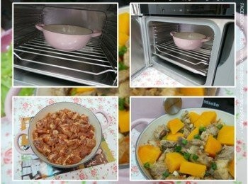 step2: 南瓜去皮去籽，洗淨，切細塊 / 粒，備用。