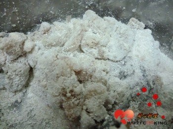 step4: 均勻的沾地瓜粉