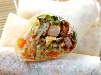 step13: 小小一根，青菜，蛋,肉全都有了，頂上一餐,輕鬆愉快。