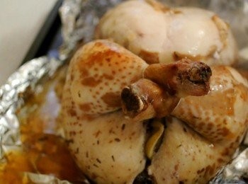 step6: 1小時後拿掉面層嘅錫紙，再焗30分鐘