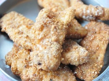 step4: 炸好後瀝油