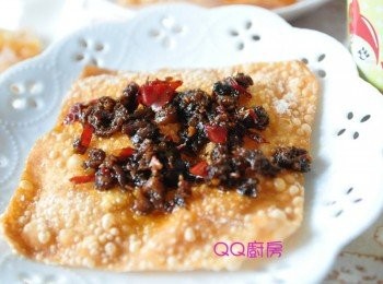 step5: 於上層塗抹手工辣醬