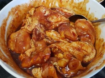 step4: 放入雞件醃 3 小時