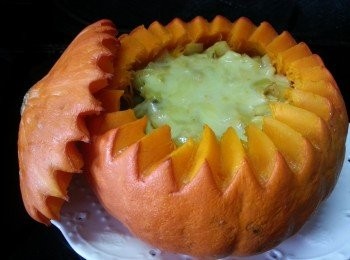 step13: 焗至南瓜肉淋身即可