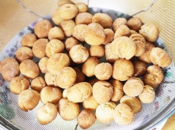 step6: 撈起，隔去油份