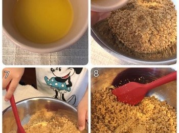 step3: 將餅碎同牛油攪均；