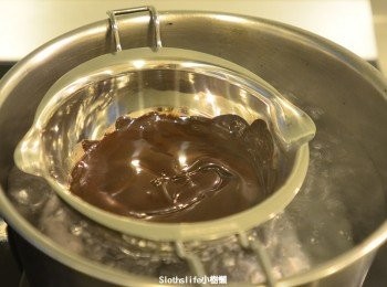step7: 苦甜巧克力隔水加熱
