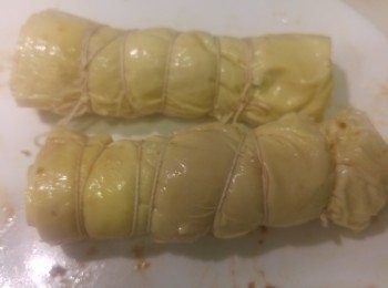 step4: 用麻線扎好。