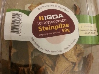 step6: 我是用這種牛肝菌,牛肝菌可於大型超市有售