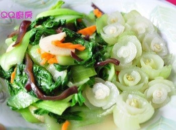 step7: 美美的擺盤，一道不需什麼切功又有美麗的花花呈現上桌囉!