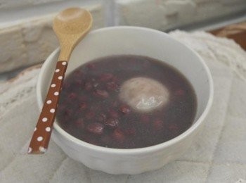 step6: 暖暖紅豆湯完成!! 配上我愛的湯圓真是好享受^^