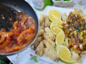 step10: 將梅膏茄汁醬淋至鯛魚上層