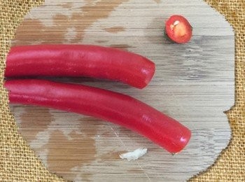 step3: 辣椒去蒂頭