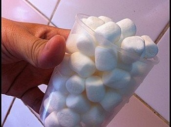 step5: 準備一杯細棉花糖~
