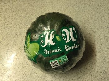 step1: 準備南瓜, 去皮切粒