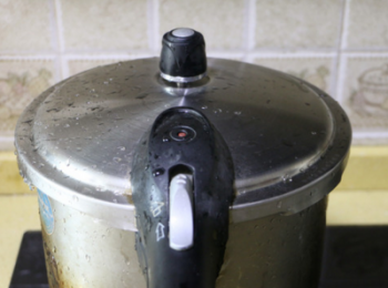 step3: 蓋好鍋蓋，大火煮開，高壓鍋上汽後，繼續煮10分鐘關火，燜至高壓鍋汽全部放完。