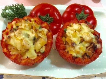 step8: 200度預熱焗爐, 整個放入焗爐內
180度10分鐘, 放芝士上面再焗2分鐘即可