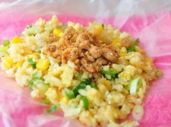 step9: 再鋪上一層素香鬆