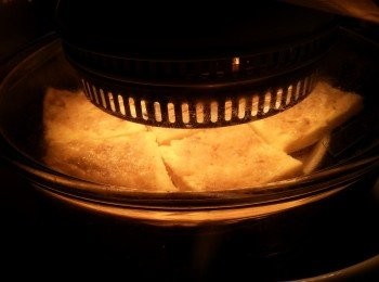 step6: 光波爐預熱180c3分鐘,高架波7分鐘即可