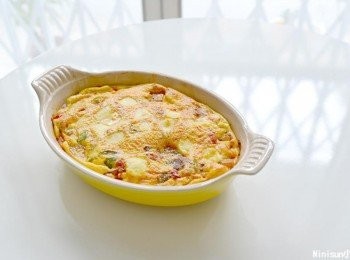 step7: 香噴噴可口的西班牙烘蛋完成!