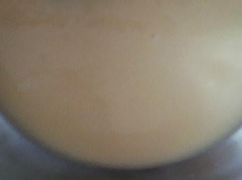 step3: 奶油融化後加入一起攪拌,