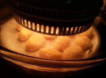 step7: 先波7分鐘至金黃,反轉再波3-5分鐘