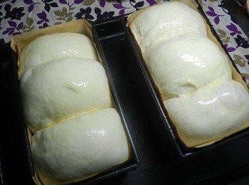 step10: 等發酵約兩倍大，烤箱180度預熱10分鐘，表面塗上蛋液，入烤箱烤40分(中途可以拉出再擦一次蛋液)