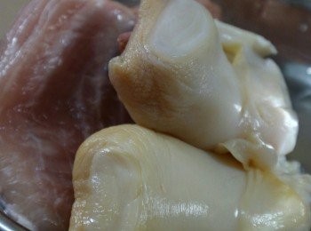 step2: 螺頭及瘦肉(洗淨汆水)