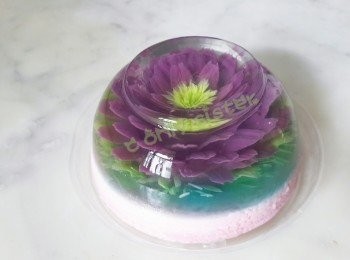 step2: 魚膠粉加糖攪勻..加入椰漿煮溶...加入少許食用色素...就可做花...做法........https://www.facebook.com/conlysister/videos/10154248776239920/