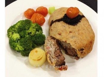 step8: 擺盤切開後的剖面圖～請趁熱享用喔！