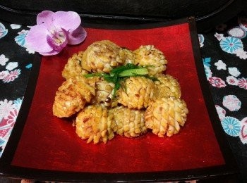 step11: 再加入蔥段炒勻即可上碟