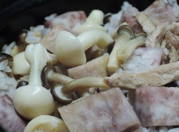 step8: 帶點夢幻的芋頭炊飯，非常好吃喔!!!