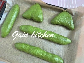 step8: 二次發酵完，預熱焗爐165度。