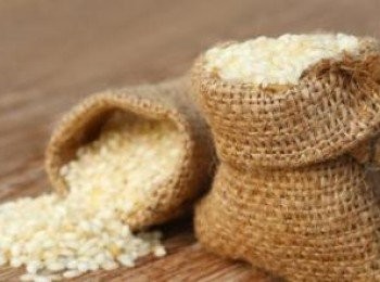 step1: 事先泡好大米（溫水泡四小時），再把120克核桃仁用開水泡兩分鐘剝掉外殼。