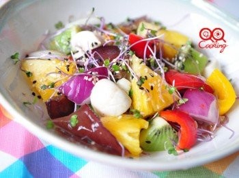 step6: 輕輕鬆鬆的健康蔬果沙拉...快去做一盤讓自己也美麗一"夏"吧!