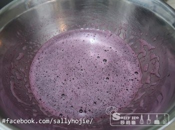 step3: 滾後會產生大量的泡