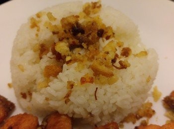 step5: XO醬蒜蓉麵包糠記得撈飯食。