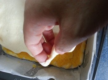 step9: 再舖上第二份粉糰