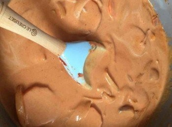 step6: 然後倒入忌廉煮滾