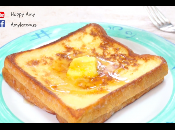 step6: 上碟後配以糖醬／蜂蜜和牛油同吃，完成！