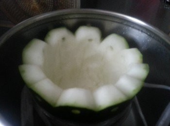 step8: 先將冬瓜蒸30分鐘