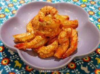 step5: 快炒直至芝士汁掛滿蝦身