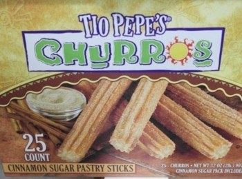step5: 在爆的同時我打開冰箱拿出在好市多買的~~ "CHURROS吉拿棒"
