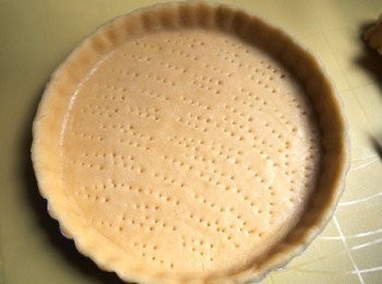 step10: 在麵團刺上細孔