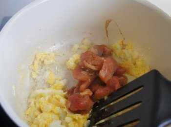 step4: 加入肉絲拌炒