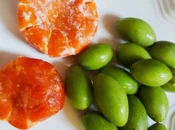 step1: 準備材料~ 桔餅,南北杏沖淨