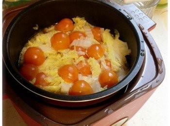 step4: 用小飯煲的基本模式，煮50分鐘，炊飯便完成。