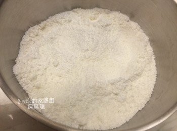 step3: 過篩完的鬆糕粉