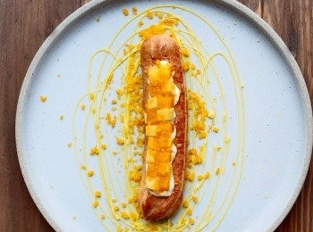 step19: 將芒果布甸,芒果分別切粒放上.,可以食喇!!!