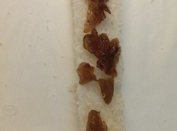 step2: 把吐司上排上Q梅